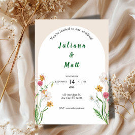 Modern Clean Wedding Invitation Template 