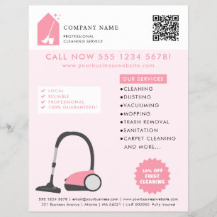 Modern Cleaning Reinigungsdienstleistungen Logo Pi Flyer