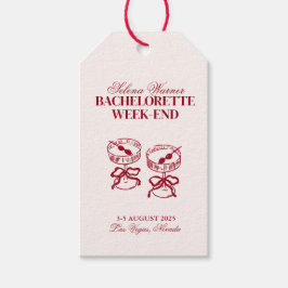 Modern Cocktails Bachelorette Wochenende Geschenkanhänger