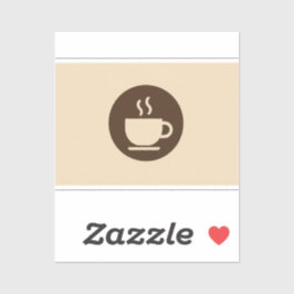 ☕ Modern Coffee Shop Loyalty & Business Card Aufkleber