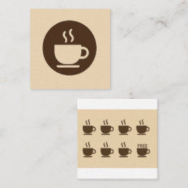 ☕ Modern Coffee Shop Loyalty & Business Card Treuekarte