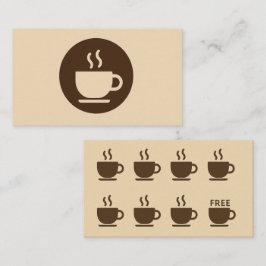 ☕ Modern Coffee Shop Loyalty & Business Card Visitenkarte