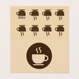 ☕ Modern Coffee Shop Loyalty & Business Card Visitenkarten