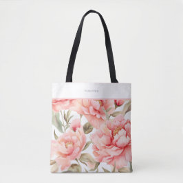 Modern Cogingcore Blush Peony Tasche