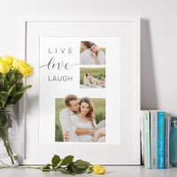Modern Collage Couple Foto & Live Liebe Laugh Gesc