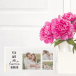 Modern Collage Couple Foto & Romantic Liebe Quote Holzkisten Schild<br><div class="desc">Modern Collage Couple Foto & Romantic Liebe Quote</div>