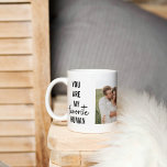 Modern Collage Couple Foto & Romantic Liebe Quote Tasse<br><div class="desc">Modern Collage Couple Foto & Romantic Liebe Quote</div>