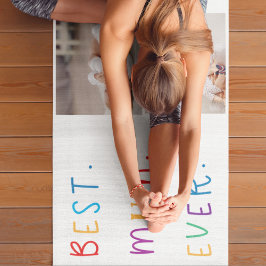 Modern Collage Foto & Colorful Best Mum Ever Gesch Yogamatte