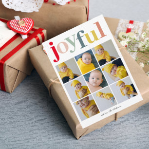 Modern Collage Foto Happy Holiday Colorful JOYFUL