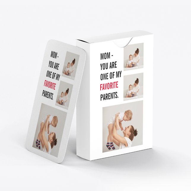 Modern Collage Foto & Happy Mothers Day Gift Spielkarten (Von Creator hochgeladen)