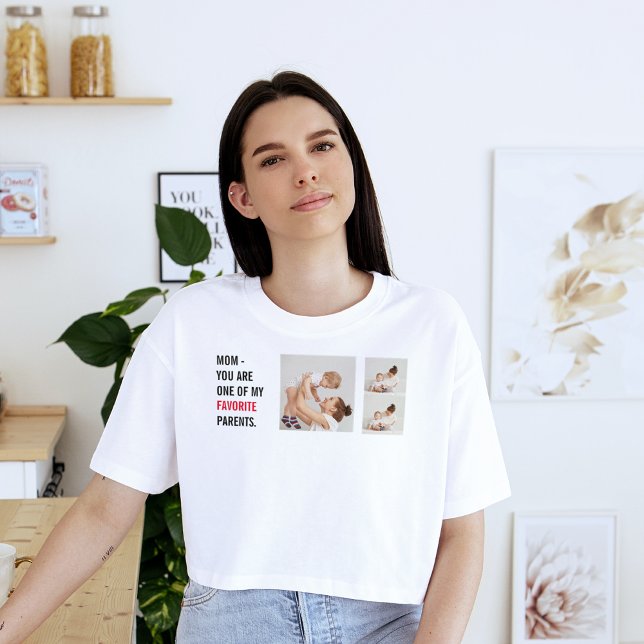 Modern Collage Foto & Happy Mothers Day Gift T-Shirt (Von Creator hochgeladen)