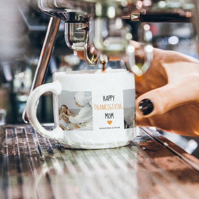 Modern Collage Foto Happy Thanksgiving-Mama Espressotasse (Von Creator hochgeladen)