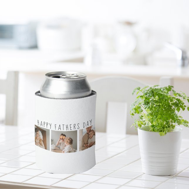 Modern Collage Foto & Happy Vathers Day Bestes Ges Dosenkühler (Von Creator hochgeladen)