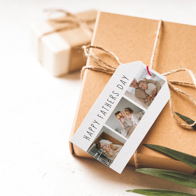 Modern Collage Foto & Happy Vathers Day Bestes Ges Geschenkanhänger (Von Creator hochgeladen)