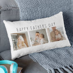 Modern Collage Foto & Happy Vathers Day Bestes Ges Lendenkissen<br><div class="desc">Modern Collage Foto & Happy Vathers Day Bestes Geschenk</div>