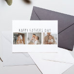 Modern Collage Foto & Happy Vathers Day Bestes Ges Postkarte<br><div class="desc">Ein modernes Collage Foto kann ein perfektes Geschenk für den Vatertag machen. Diese einzigartige und kreative Geschenkidee beinhaltet, verschiedene Fotos von Ihnen und Ihrem Vater zu kombinieren und visuell ansprechend zu gestalten. Es ist eine ausgezeichnete Art, das Leben deines Vaters zu feiern und die besondere Bindung, die du mit ihm...</div>