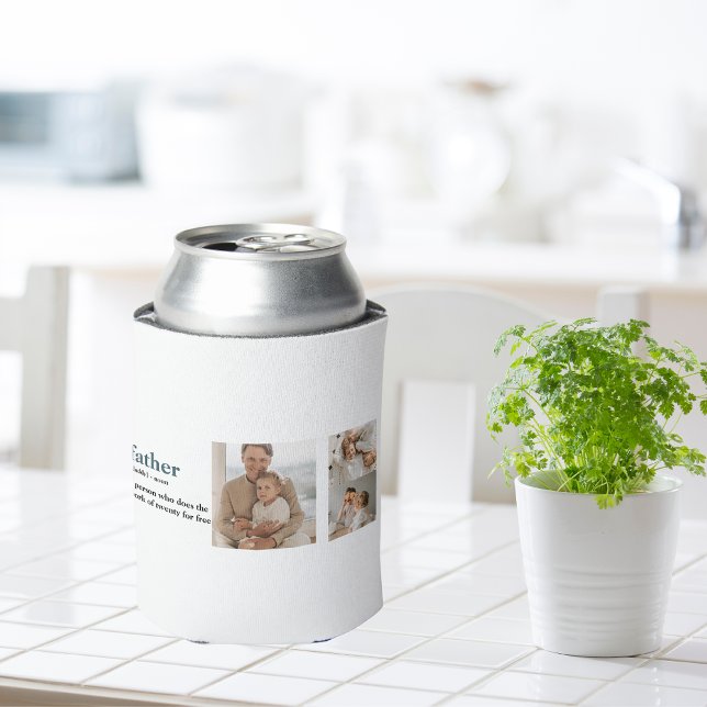 Modern Collage Foto Happy Vathers Day Gift Dosenkühler (Von Creator hochgeladen)