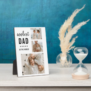 Modern Collage Foto Happy Vathers Day Gift Fotoplatte