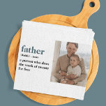 Modern Collage Foto Happy Vathers Day Gift Geschirrtuch<br><div class="desc">Moderne Collage Foto glückliche Väter Tag Geschenk mit Grün kann eine schöne und sinnvolle Weise,  um Ihrem Vater zu zeigen,  wie viel er für Sie bedeutet. Schaffen Sie sich kreativ und haben Sie Spaß beim Zusammenstellen eines personalisierten und nachdenklichen Geschenkes,  das er noch für viele Jahre schätze.</div>