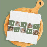 Modern Collage Foto & Happy Vathers Day Gift Geschirrtuch<br><div class="desc">Modern Collage Foto & Happy Vathers Day Gift</div>