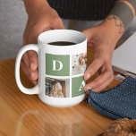 Modern Collage Foto & Happy Vathers Day Gift Kaffeetasse<br><div class="desc">Ein modernes Collage Foto ist eine kreative Art, jemanden zu feiern und zu ehren, der in deinem Leben etwas Besonderes ist, wie deinen Vater, am Vatertag. Es geht darum, verschiedene Fotos zu kompilieren und sie visuell ansprechend zusammenzufügen, um eine zusammenhängende und sinnvolle Komposition zu schaffen. Um ein modernes Collage Foto...</div>