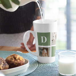 Modern Collage Foto & Happy Vathers Day Gift Milchtasse