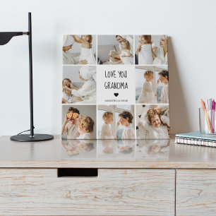 Modern Collage Foto Liebe Ihr Oma Bestes Geschenk Leinwanddruck