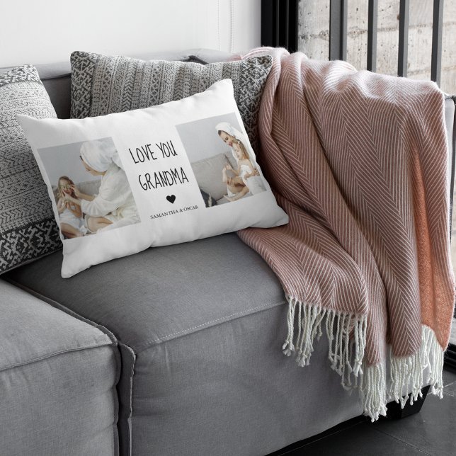 Modern Collage Foto Liebe Ihr Oma Bestes Geschenk Lendenkissen (Von Creator hochgeladen)