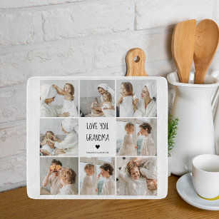 Modern Collage Foto Liebe Ihr Oma Bestes Geschenk Schneidebrett