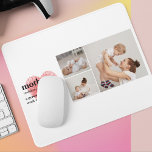 Modern Collage Foto & Red Heart Mother Gift Mousepad<br><div class="desc">Das moderne Collage Foto und das textrote Herz Muttergeschenk ist ein schönes und einzigartiges Geschenk, das jede Mutter zu erhalten Liebe. Dieses Geschenk ist ein personalisiertes Kunstwerk, das Lieblings-Fotos und herzliche Botschaften kombiniert, um einen einzigartigen Sake zu schaffen. Das moderne Design der Collage ergänzt jeden Stil der Wohngestaltung und der...</div>