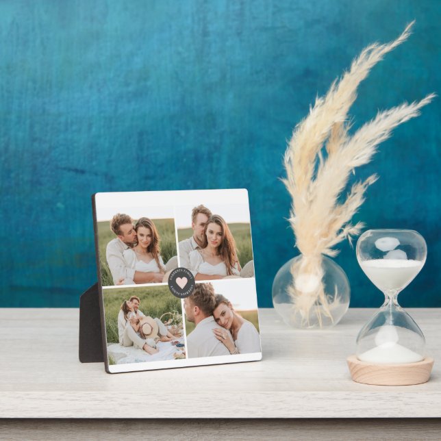 Modern Collage Personalized Family Photo Gift Fotoplatte (InSitu)