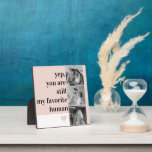 Modern Collage Photo & Romantic Lovely Quote Gift Fotoplatte<br><div class="desc">Modern Collage Photo & Romantic Lovely Quote Gift</div>