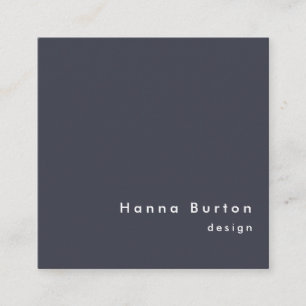 Modern Color Navy Blazer Business Card Quadratische Visitenkarte