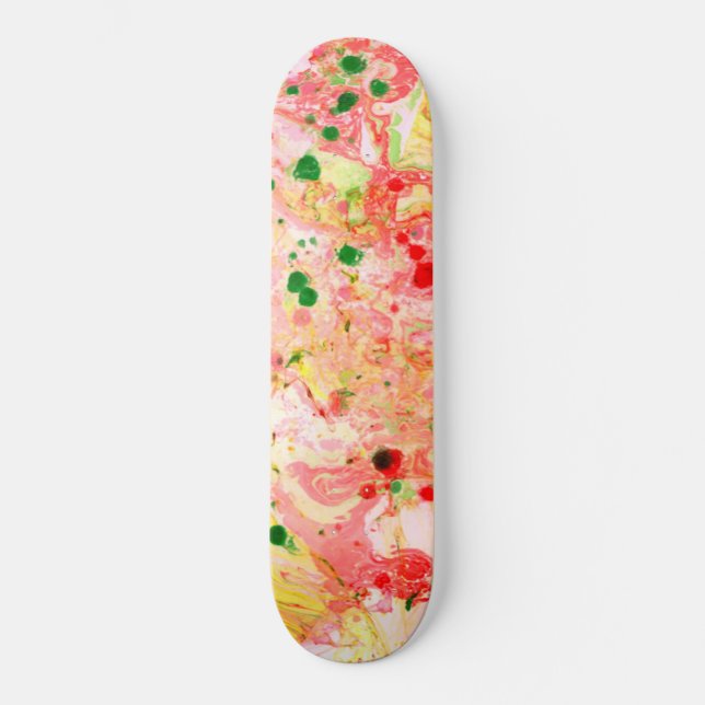 Modern Colorful Abstract Art Custom Template Skateboard (Vorderseite)