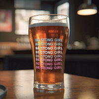 Modern Colorful Be Strong Girl Inspiration Phrase
