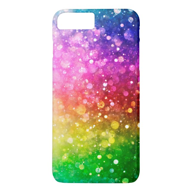 Modern Colorful Bokeh Glitzer Case-Mate iPhone Hülle (Rückseite)
