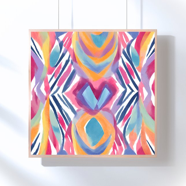 Modern Colorful Contemporary | Watercolor Bright Poster (Von Creator hochgeladen)