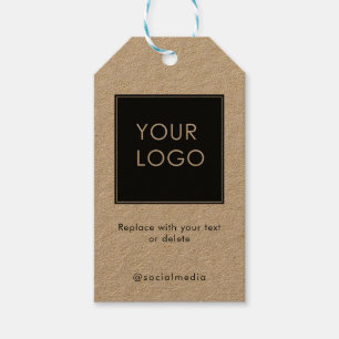 Modern Company Business Logo Kraft Geschenkanhänger