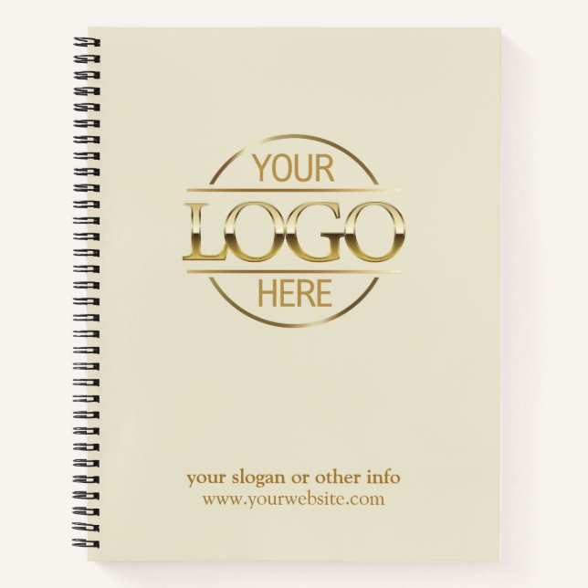 Modern Company Business Logo Promotional Gift Notizbuch (Vorderseite)