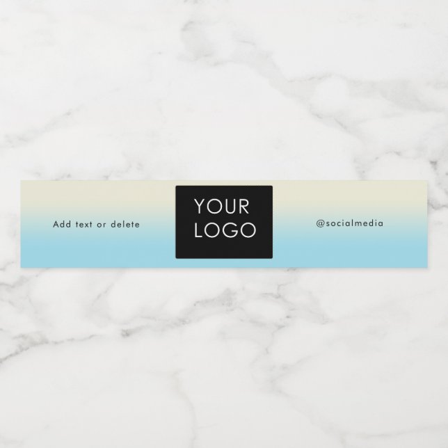 Modern Company Business Logo Social Media Ombre (Einzelnes Label)