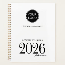 Modern Company Logo Custom 2026 Planner Planer