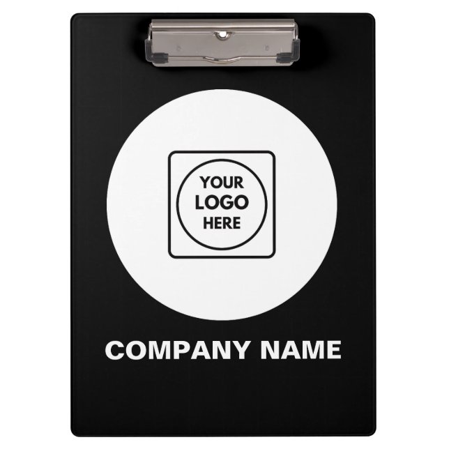 Modern Cool Corporate Logo clipboard Klemmbrett (Vorderseite)