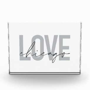 Modern, cool, einfach, minimal, Design Liebe Chica Fotoblock