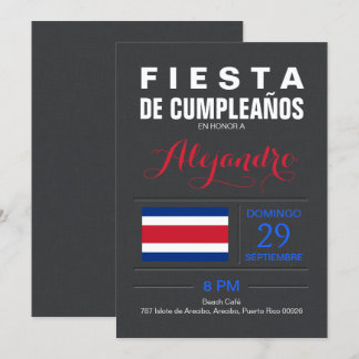 Modern: Costa Rica Party Einladung