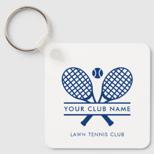 Modern Country Club Tennis Team Players Schlüsselanhänger
