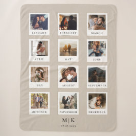 Modern Couple First Anniversary Foto Collage Sherpadecke