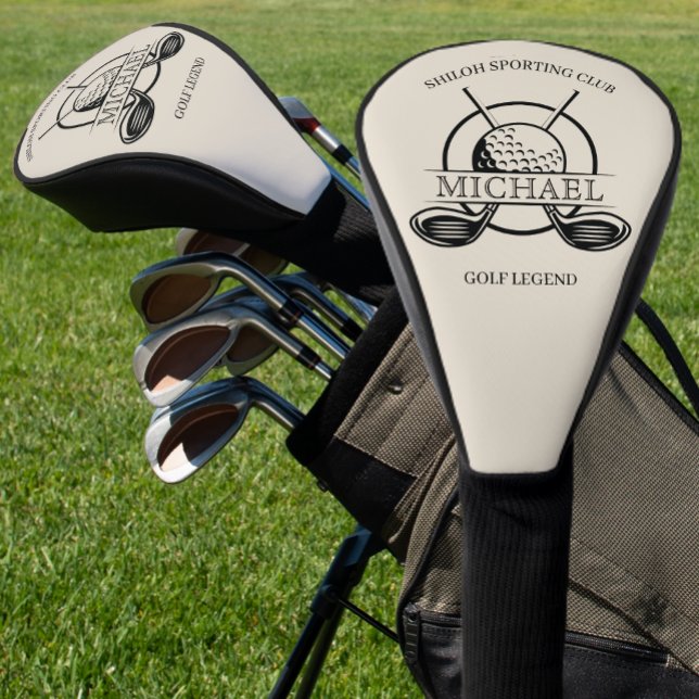 Modern Cross Club Name Golf Headcover (Von Creator hochgeladen)