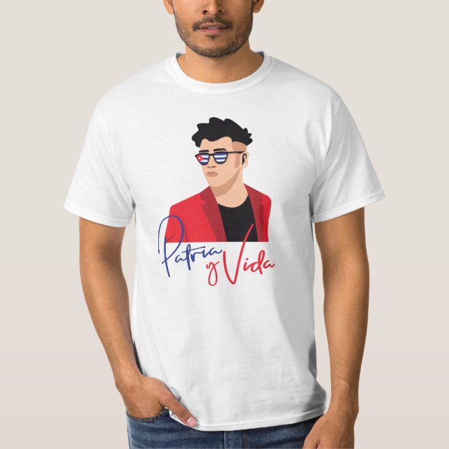 Modern Cuban Men Patria y Vida T - Shirt (Vorderseite)