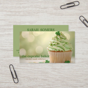 Modern Cupcake Logo Bakery Koch Catering Confetti Visitenkarte