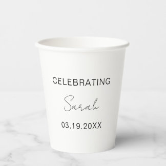 Modern Custom 30th Birthday Party Funny Gifts Pappbecher